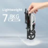 Lightweight Foldable Wheelchair with Shock Absorber