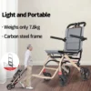 Travel Wheelchair with Luggage Handle