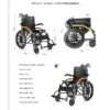 Lightweight PU Leather Wheelchair Foldable 13kg