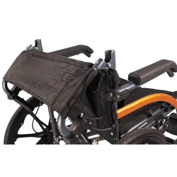 Lightweight PU Leather Wheelchair Foldable 13kg