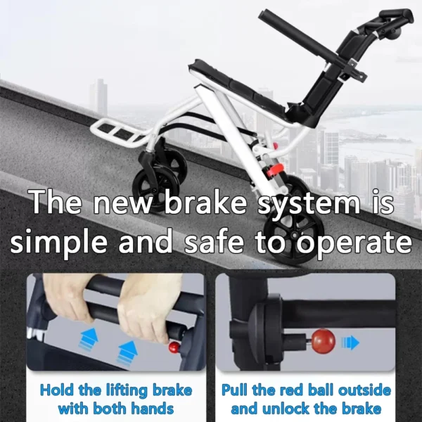 Ultra-Lightweight Foldable Wheelchair 6.2kg