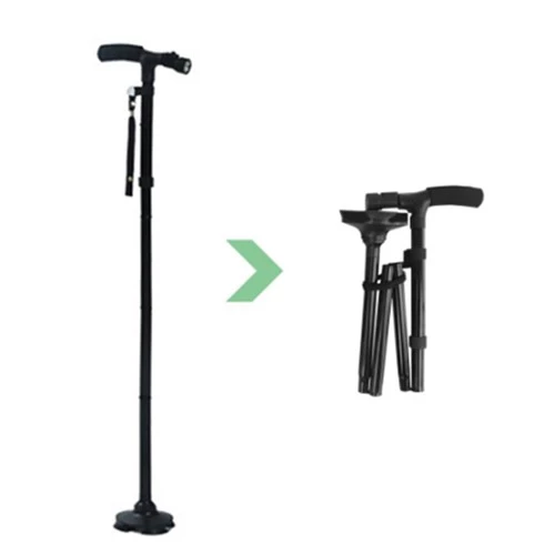 4 Section Foldable Adjustable Walking Stick