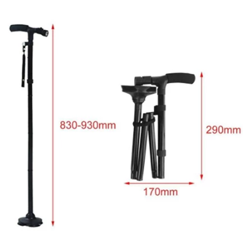 4 Section Foldable Adjustable Walking Stick
