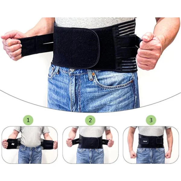 Double Pull Lumbar Support Belt
