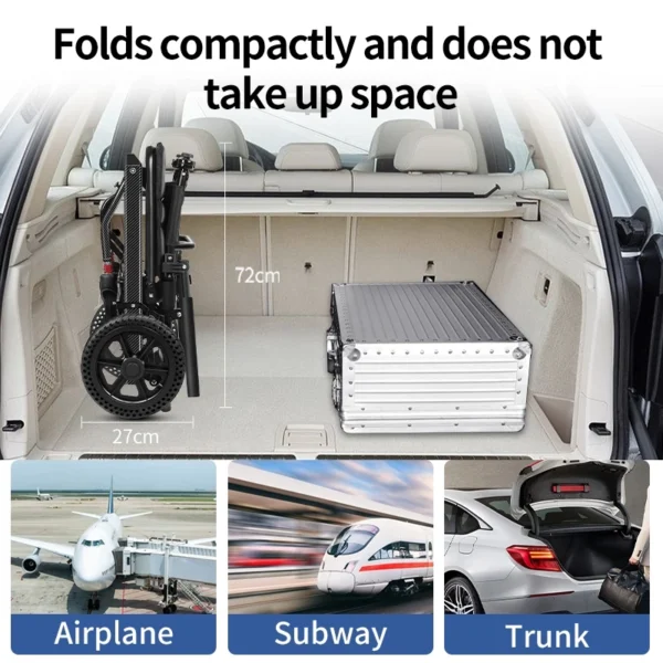 3 in 1 Lightweight Rollator Walker with Shopping Cart