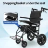 3 in 1 Lightweight Rollator Walker with Shopping Cart