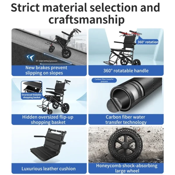 3 in 1 Lightweight Rollator Walker with Shopping Cart