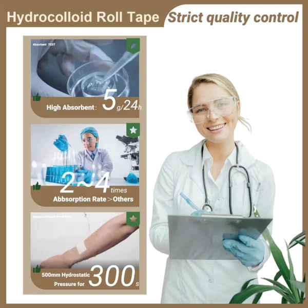 Medical Grade Hydrocolloid Bandage Roll