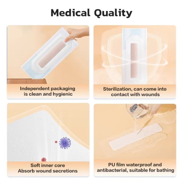 Transparent Waterproof Sterile Wound Dressing