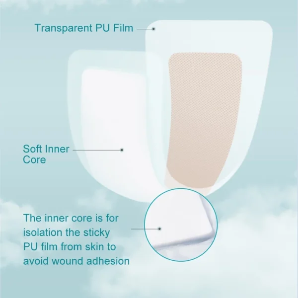 Transparent Waterproof Sterile Wound Dressing