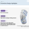 Knee Brace Compression Sleeve with Patella Pad