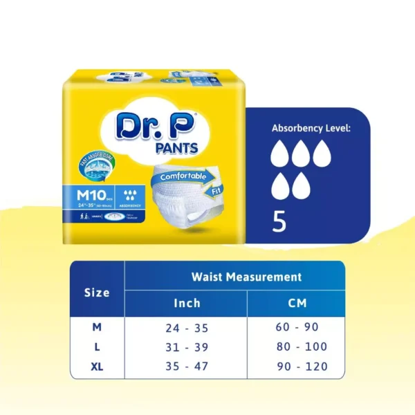 my-11134207-7r98q-lvodd6ju4p3x85 Dr. P Basic Level 5 Adult Diaper Pants 8 Packs
