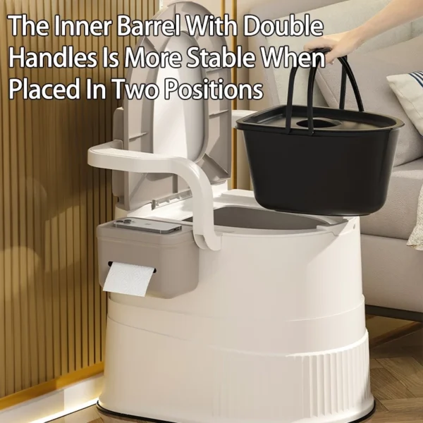 Portable Commode Toilet Bowl for Adults