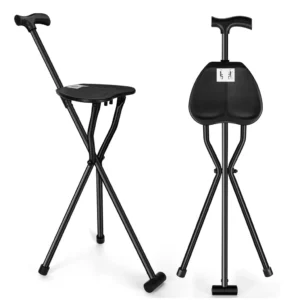 Folding Walking Cane Chair Tripod