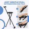 Folding Walking Cane Chair Tripod