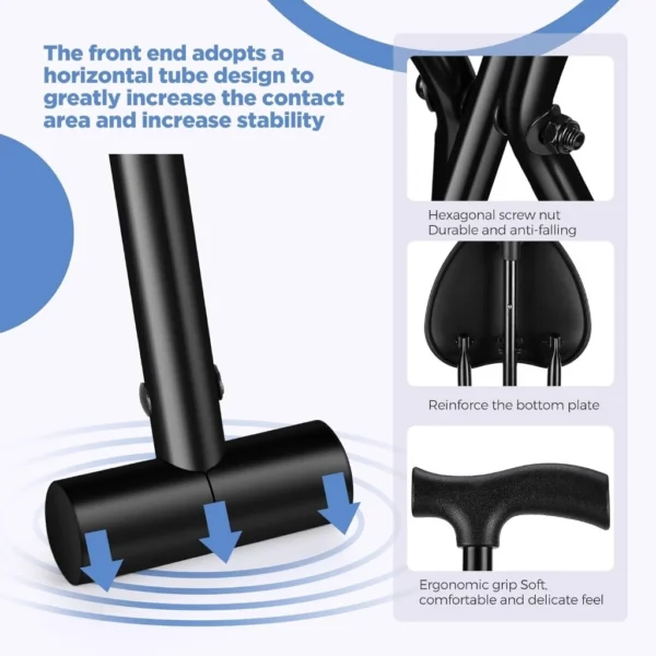 Folding Walking Cane Chair Tripod