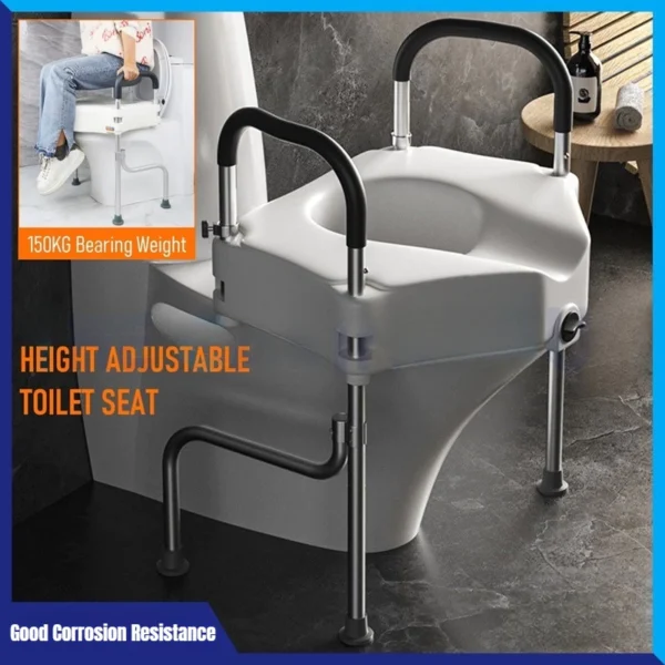Adjustable Raised Toilet Seat