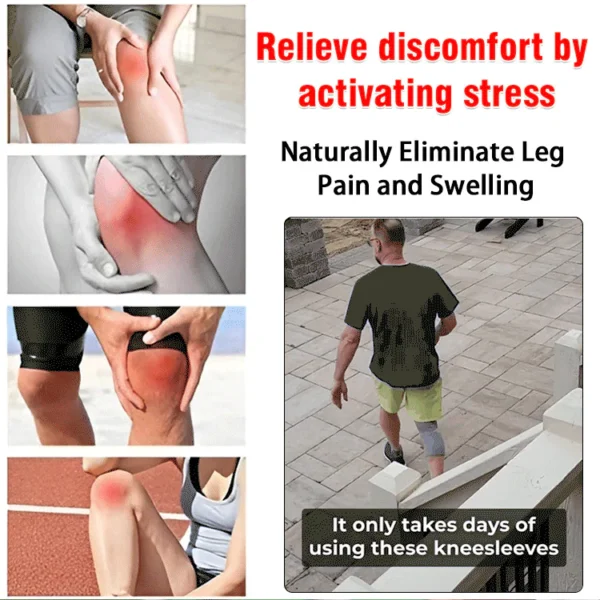 Bamboo Charcoal Knee Warmer Sleeves