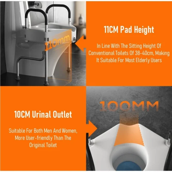 Adjustable Raised Toilet Seat