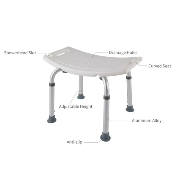 Lightweight Anti Slip Shower Seat for Elderly