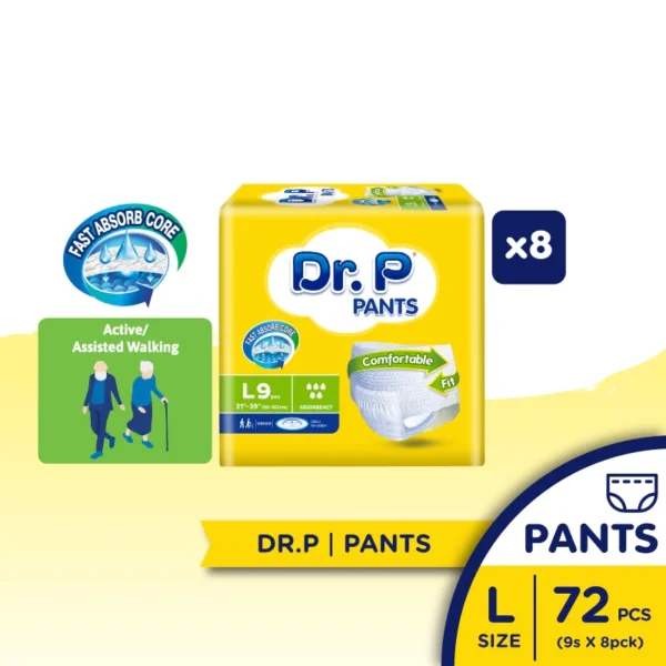 sg-11134301-7rd6p-lvoa13uqnvbo25 Dr. P Basic Level 5 Adult Diaper Pants 8 Packs